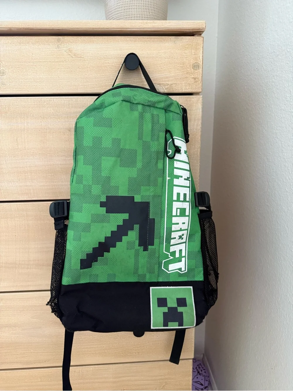 Minecraft Green backpack for kids